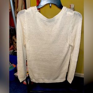 Xai Women’s Medium White Sweater- *NEVER WORN*